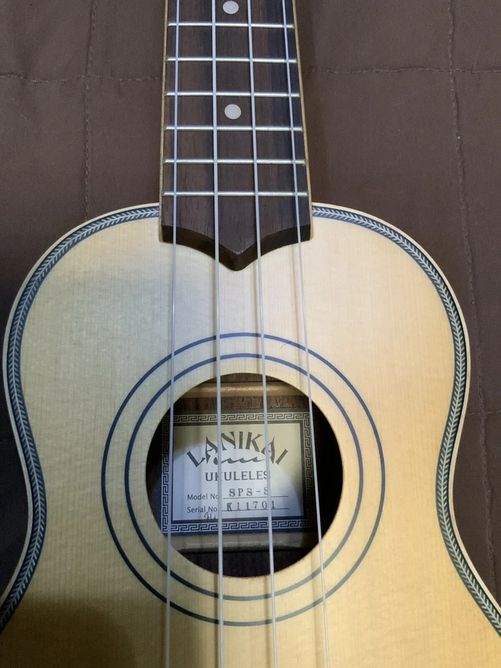 Lanakai Solid Spruce Top SPS-S Soprano Ukulele with Gig Bag Satin Finish - Image 2 of 4