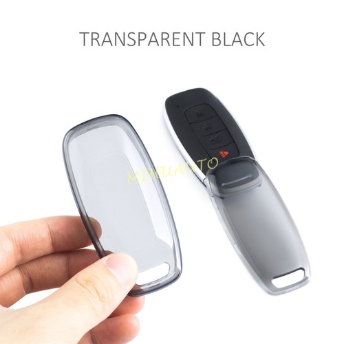 Transparent Black Key Chain Case Cover For 2023-2025 Nissan Rogue XTrail Kicks - Picture 5 of 8