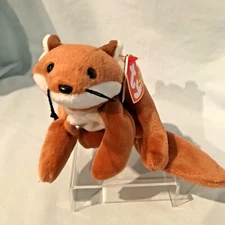 Sly Fox Ty Beanie Baby Creased Tag  #4115 1996 PE Retired  $5.99