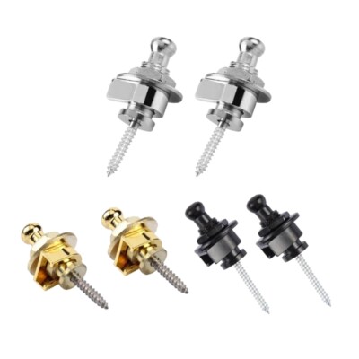 Guitar Strap Lock Set, Heavy Duty Metal Guitar Strap Button Straplock Hold Tight