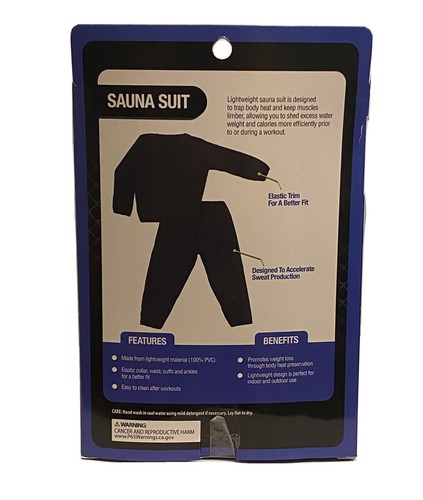 Pro Strength Unisex Sauna Suit L/XL Lightweight And Comfortable - Picture 2 of 2
