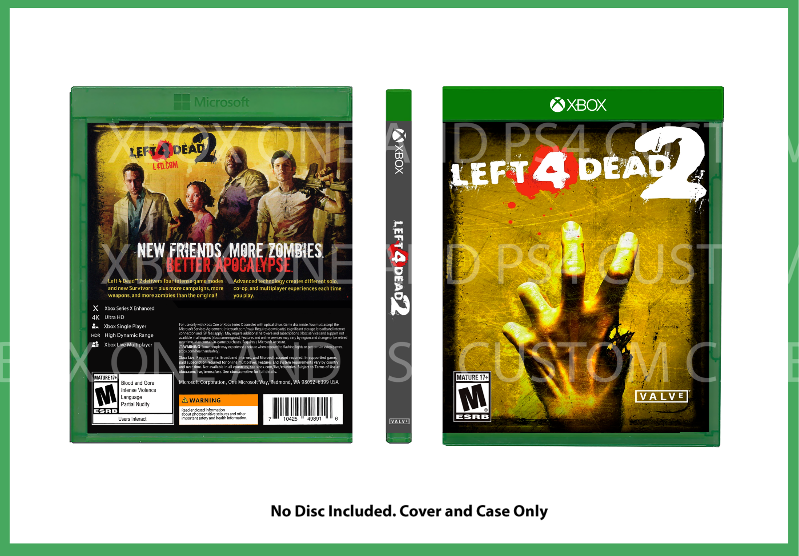 Left 4 Dead 2 Xbox 360 Xbox One Zombies Survival - Brand New - Free  Shipping!