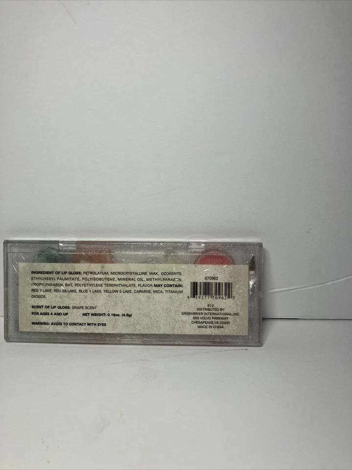 Brillo de labios perfumado con uva en forma de helado 0,16 OZ sellado Foto 2 de 2