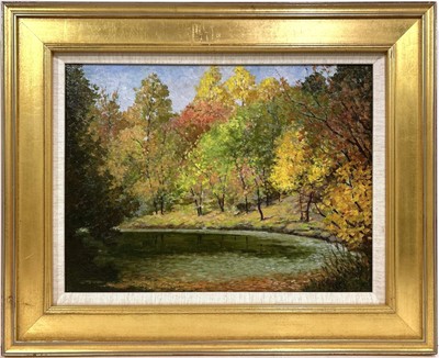 1940s PHILADELPHIA LANDSCAPE PAINTING Jack Gallagher 20th c. American PA Artist