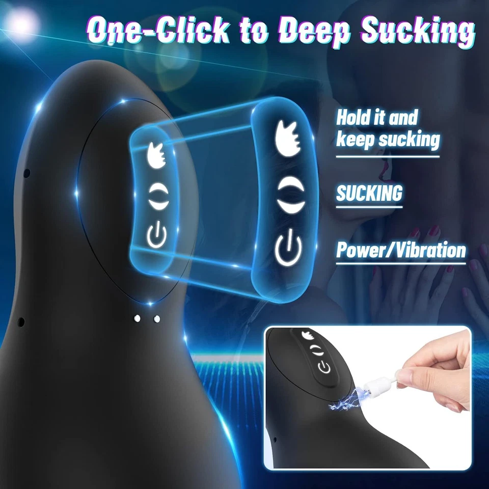 Automatic Handsfree Male Masturbator Cup Stroker Pocket Pussy for Men Sex Toy - Image 4 of 4