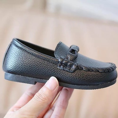 Toddler Boys School Garden Leather Shoes Casual Kids Party Wedding Dress Loafers - Picture 5 of 16