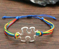 Autism Awareness Bracelet Puzzle Piece Charm Bracelet