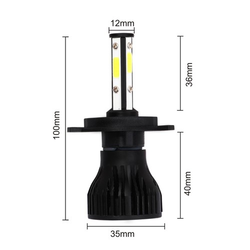 Blanco Luces Fuertes Para Auto Coche Luz Carro Bombillas H4/9003 LED SUPER Blanco 2X - Imagen 2 de 10