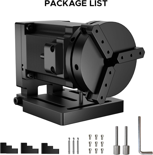 Omtech Rotary Axis Attachment for Fiber Laser Engravers, 70Mm Rotating Shaft wit - Picture 5 of 12