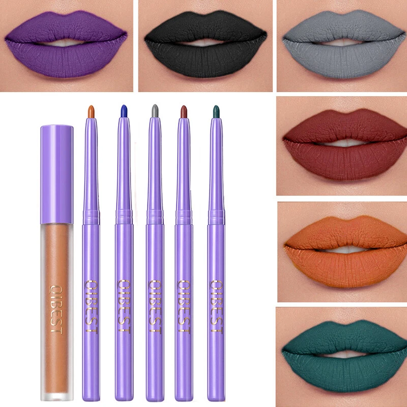 8 Sexy Farben Lippenstift Velvet Velvet Velvet Wasserdicht Dauerh - Bild 2 von 4