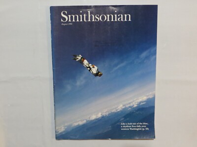 Smithsonian - 1990, August - Skydiving, Summer Camp, Tomatoes, Hugo Gernsback 2U