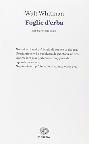 9788806230005 Foglie d'erba - Walt Whitman