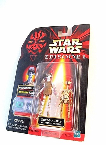 STAR WARS CARDED ODY MANDRELL C-7/8 WITH OTOGA 222 PIT DROID+COMM TECH CHIP,NEW - Picture 4 of 12