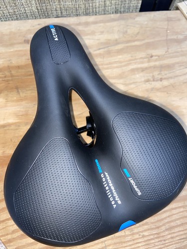 Comfort Bicycle Saddle - Wider Width For Extra Comfort, Extra Support, Vented - Picture 2 of 6