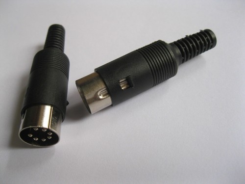 80 Pcs DIN Plug Connector Male 7 Pin with Plastic Handle New - Picture 3 of 3