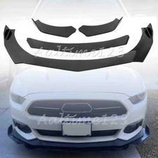 For Ford For Mustang 2000-2024 Carbon Fiber Front Bumper Lip Splitter Kit Carbon