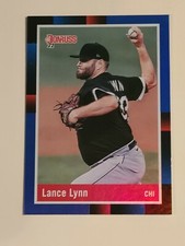 Lance Lynn 2022 Panini Donruss Baseball Retro 1988 Holo Blue Chicago White Sox