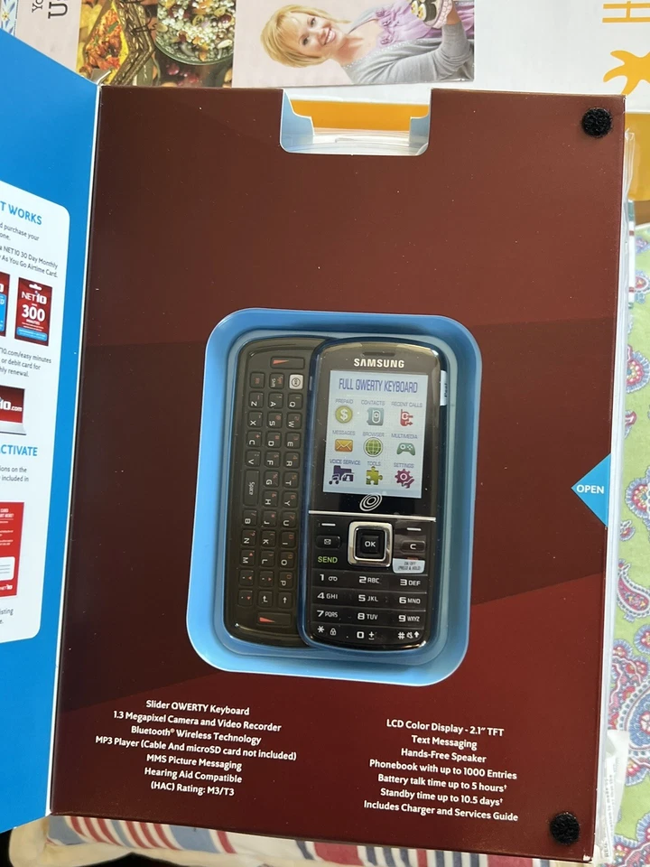 Samsung SGH T401G - Black (Net10 service)Cellular Phone Brand New - Image 2 of 4