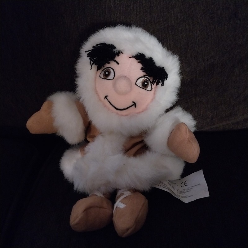 Disney It’s A Small World Alaska Boy 8" Bean Bag Stuffed Plush Toy Pre-owned GUC