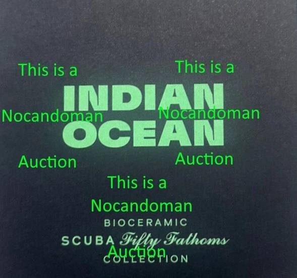 Blancpain — SWATCH BLANCPAIN INDIAN OCEAN SCUBA FIFTY FATHOMS DIVER WATCH FREE SHIP 50 MOON