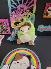 Squishmallows Benny The Bigfoot In Frog Costume 3.5" Clip. Brand New With Tags.