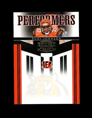 2006 Gridiron Gear PERFORMERS SP RUDI JOHNSON /500! Bengals STAR SEE