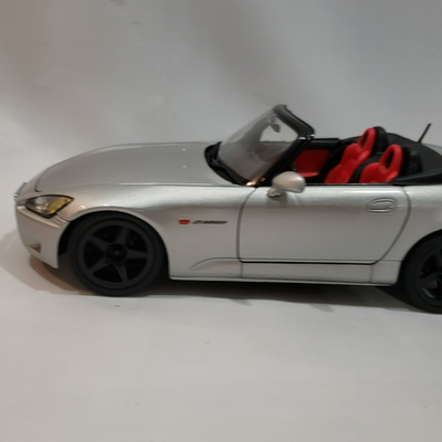 1/18 HONDA S2000 CUSTOM BLACK SPEEDLINE WHEELS AP1 RED SEATS LH