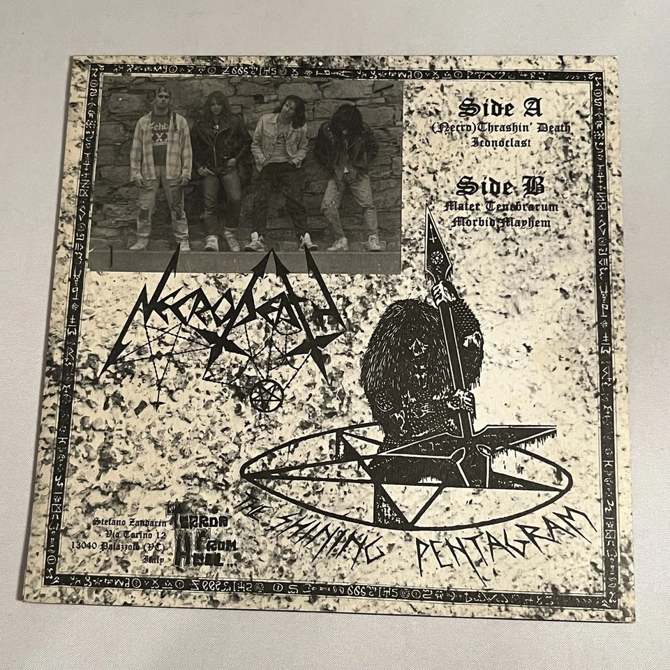NECRODEATH - The Shining Pentagram - 1985 Demo - 10” Vinyl EP - BLACK METAL - Imagem 2 de 4