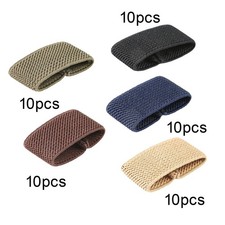 10Pcs Elastic Belt Keepers for 1.5" Wide Belts/Straps Nylon Belt Holder Band
