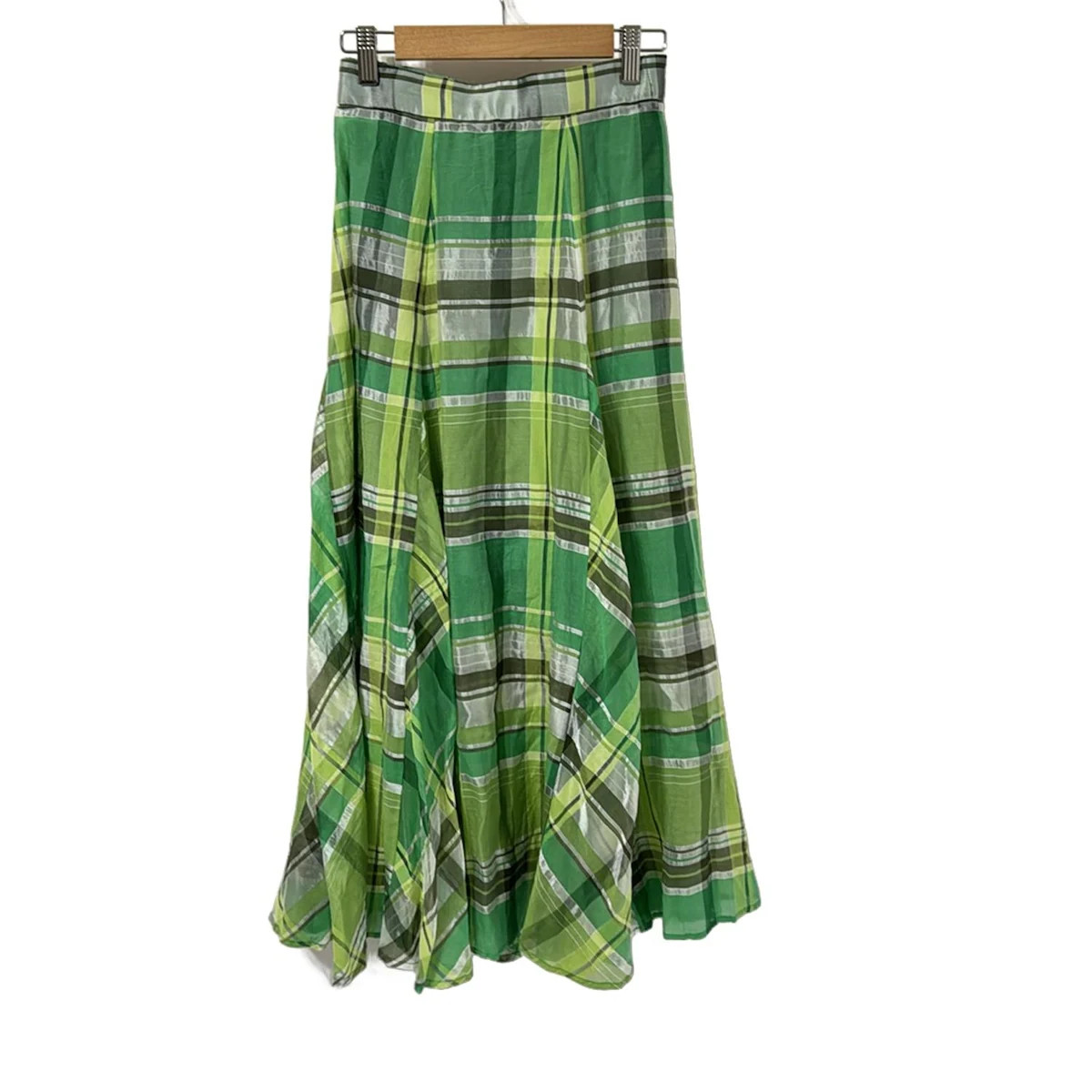 Auth AMERI - Green Cream Multi Women's Skirt - image 1