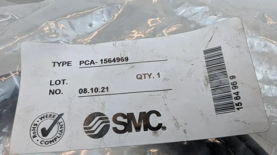 Cable de alimentación SMC PCA-1564969 EX600 5 pines hembra derecha M12 5 cables 6 m Foto 4 de 4