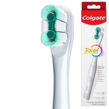 Colgate Total Battery Powered Electric Toothbrush, 1 Count Pack of 1 , White