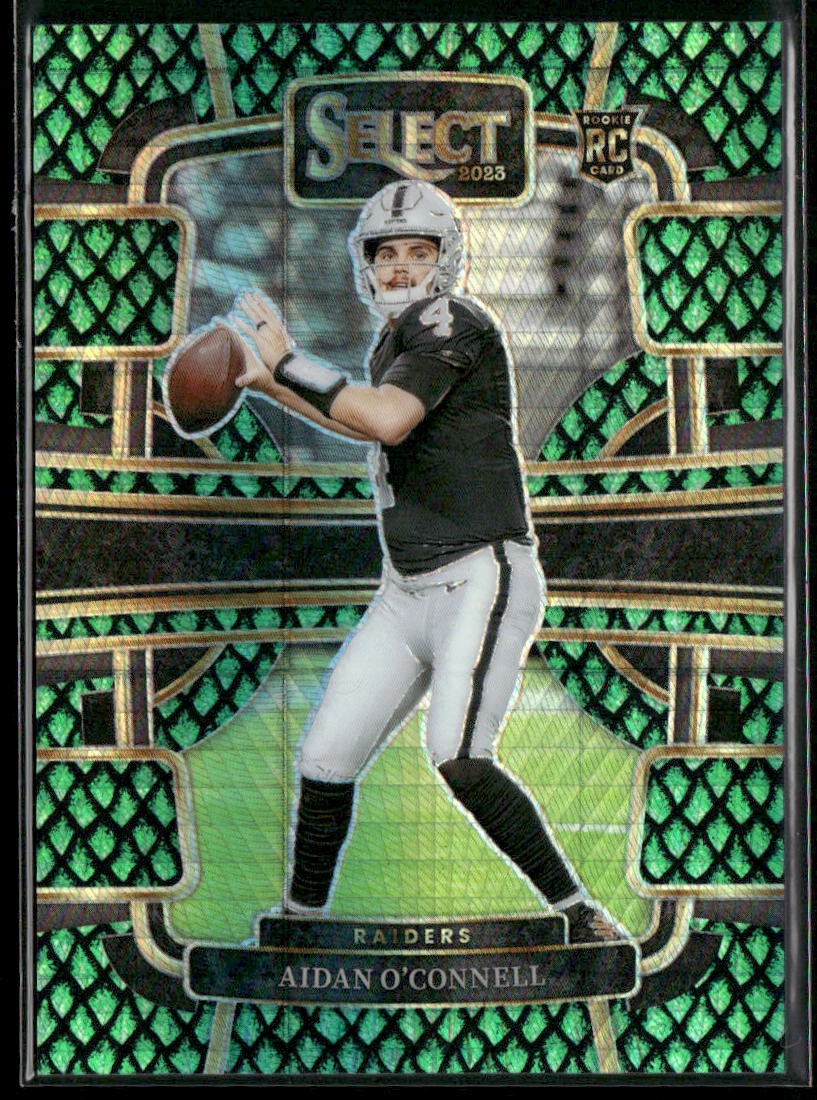 2023 Panini Select #58 Aidan O'Connell Dragon Scale Prizms #/70