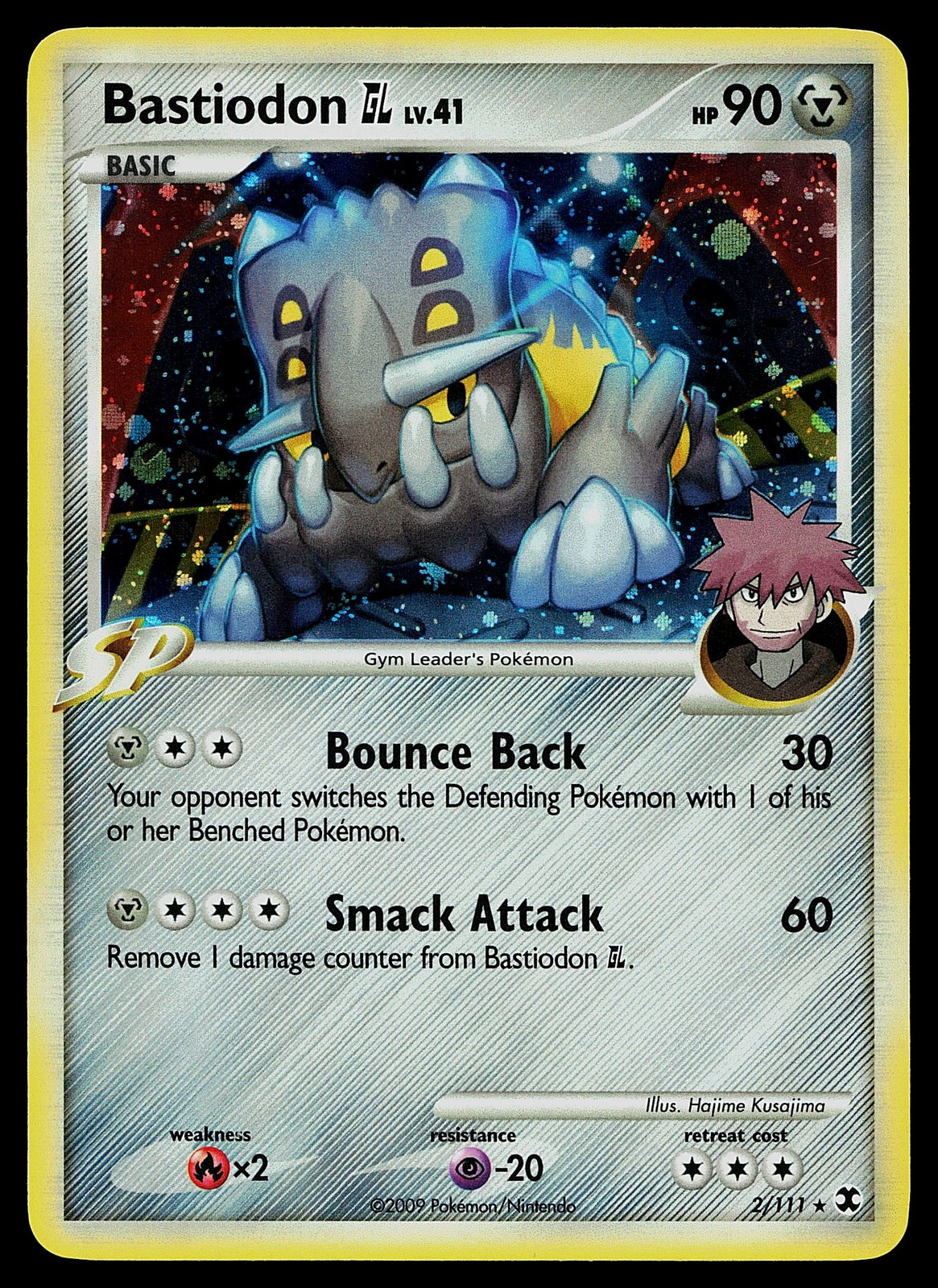 Pokemon Card - Bastiodon GL Rising Rivals 2/111 Holo Rare