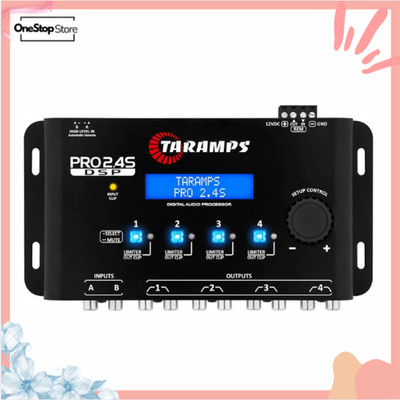 DSP Audio Crossover Equalizer 2 In 4 Out 15 Band Digital Processor