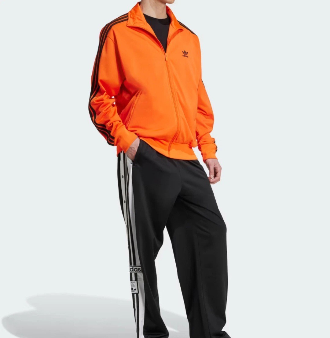 Adidas Adicolor Firebird Track Jacket + Pants M Orange/Black Rare