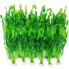 12 PCS Artificial Seaweed Aquarium Decorations 12 Inch Tall Plastic Plant