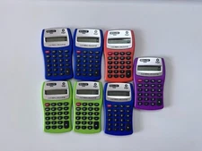 Pocket Size Calculator 8-Digit, LCD Display,Assorted Color, 7 Pack, Tested