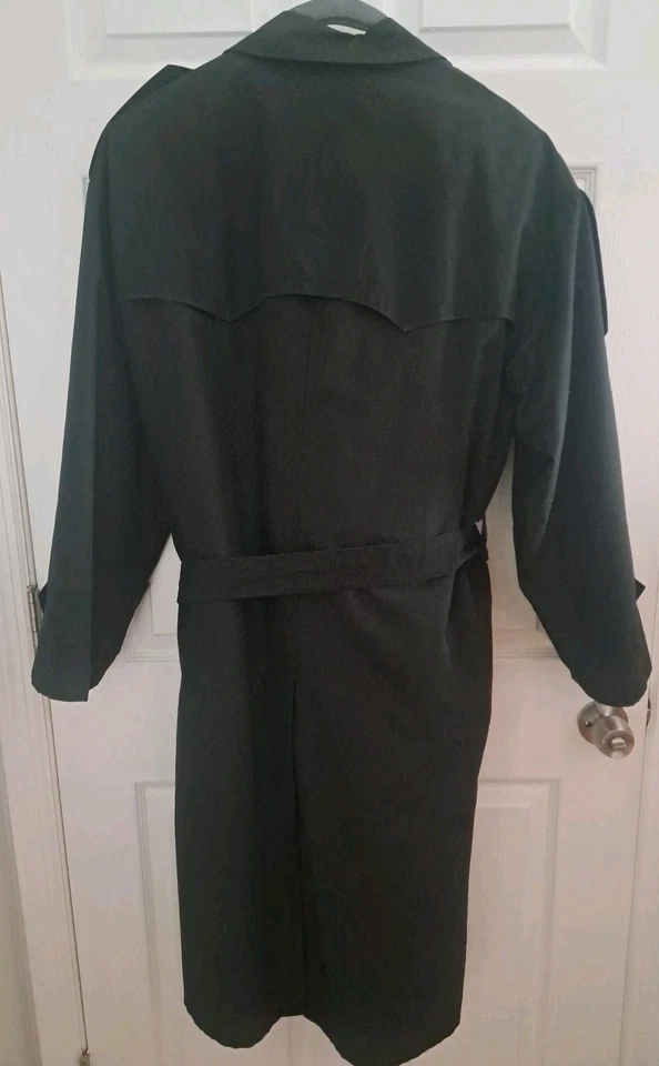 Vintage Christian Dior Mens Le Connaisseur Trench Coat Black Size 40L - Image 4 of 4