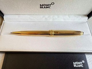 Authentic Montblanc 2866 Meisterstuck Ballpoint Gold Star Pen With Box 164
