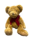 Bombay Brown Teddy Bear Plush Gilmore Red Bow Bean Bag Stuffed Animal Toy 16"