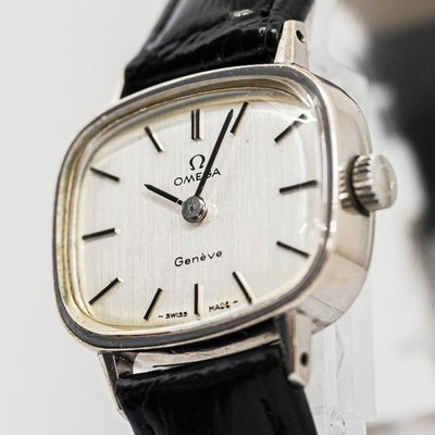 No Tariffs **NEAR MINT** Vintage 1975 OMEGA Geneve Cal.625 MT Silver 24mm Womens