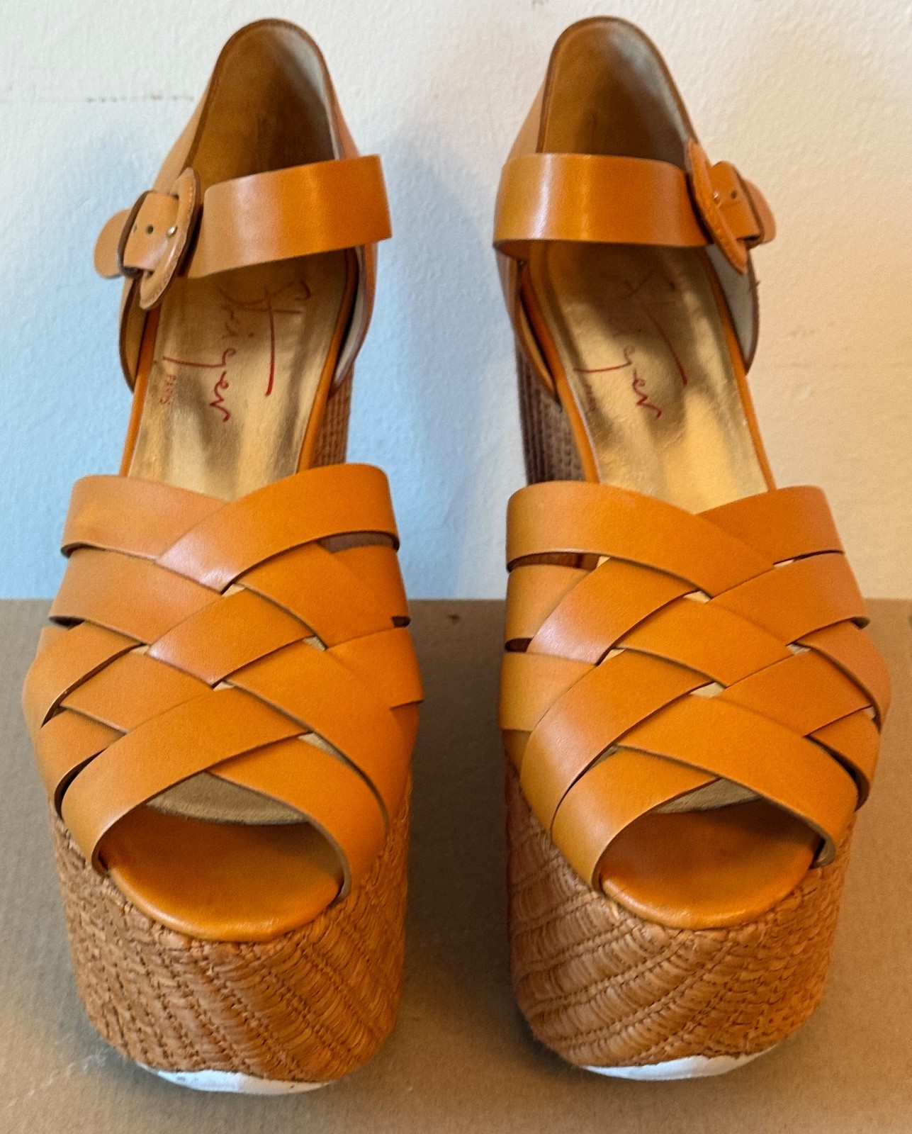 Walter Steiger Women's Leather Platform Sandals s… - image 2