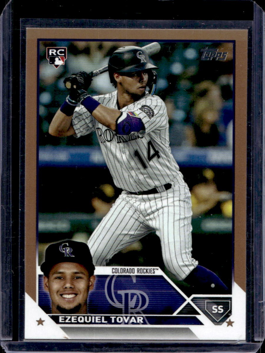 Ezequiel Tovar 2023 Topps #651 Rookie Gold Border /2023