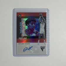 2019-20 Panini Chronicles Flux Rookie Auto Red Prizm Jaylen Hoard Trail Blazers