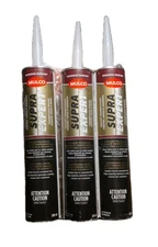 MULCO® Supra Expert™ Thermoplastic Sealant 3 Tubes Burgundy Windows Siding Doors