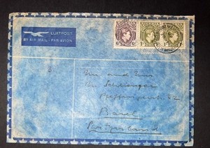 1948 Nigeria Airmail Cover to Basel Switzerland