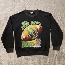 Vintage Nutmeg Mills 1995 Rose Bowl Oregon Ducks Sweatshirt Size M Made in USA