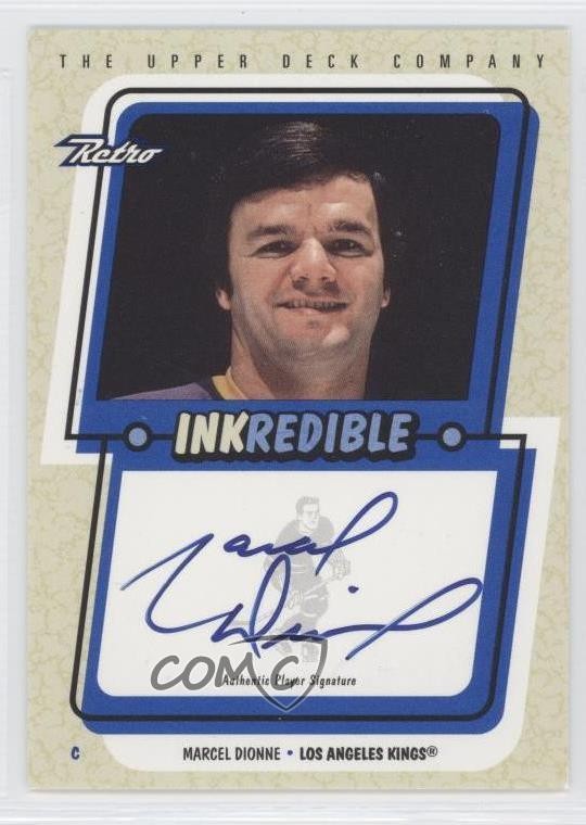 1999-00 Upper Deck Retro Inkredible Marcel Dionne #MD Auto HOF 0v1