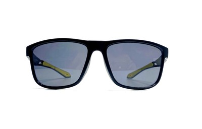 #ad Menards I gogs Black Matte Yellow Rectangular Wrap Sunglasses Polarized Lens $29.00